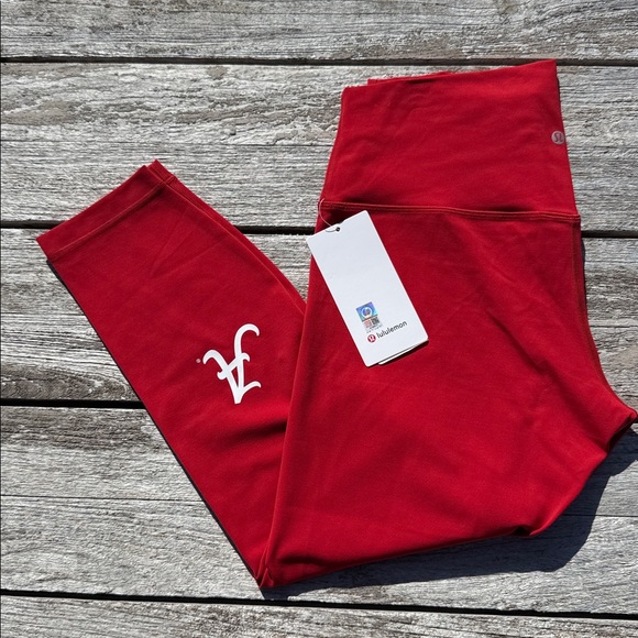 Lululemon x University of Alabama Align 25" Pant legging Red size 14 NWT bama - Picture 2 of 7